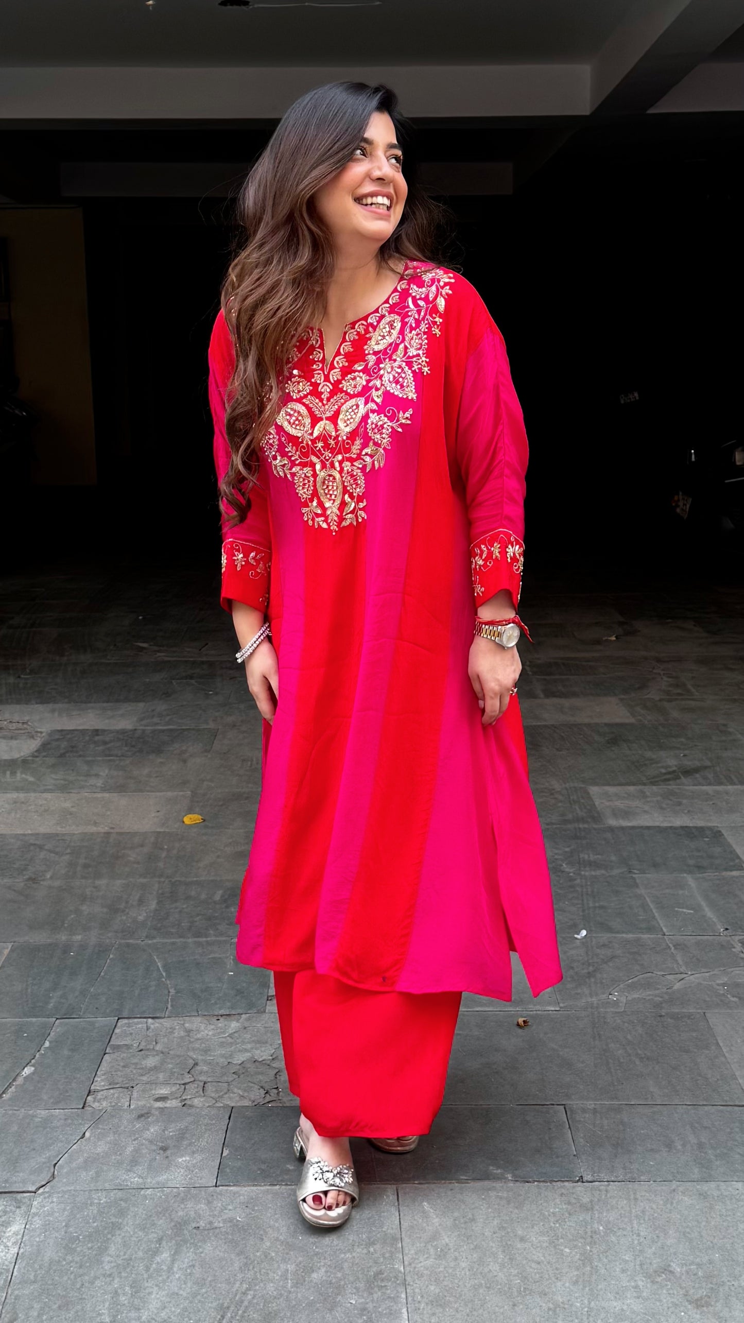 Gaura Embroidered Cord Set