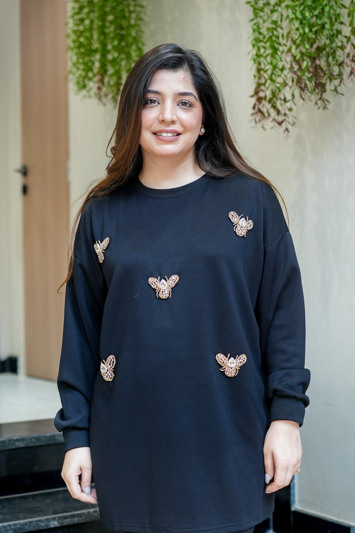 Bee Embellished Sweatshirt