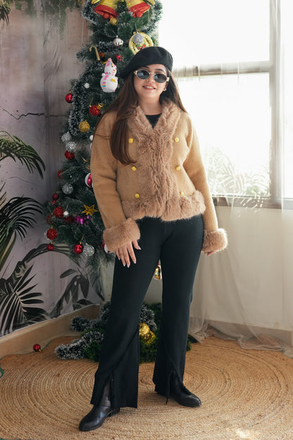 Georgia Bottom Embellished Furr Coat