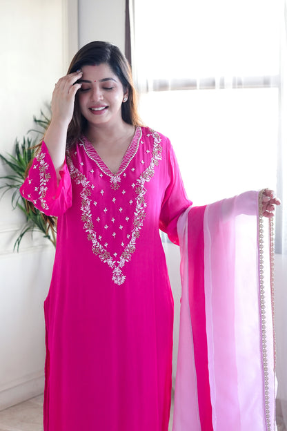 Neerana Shades of Pink Suit Set