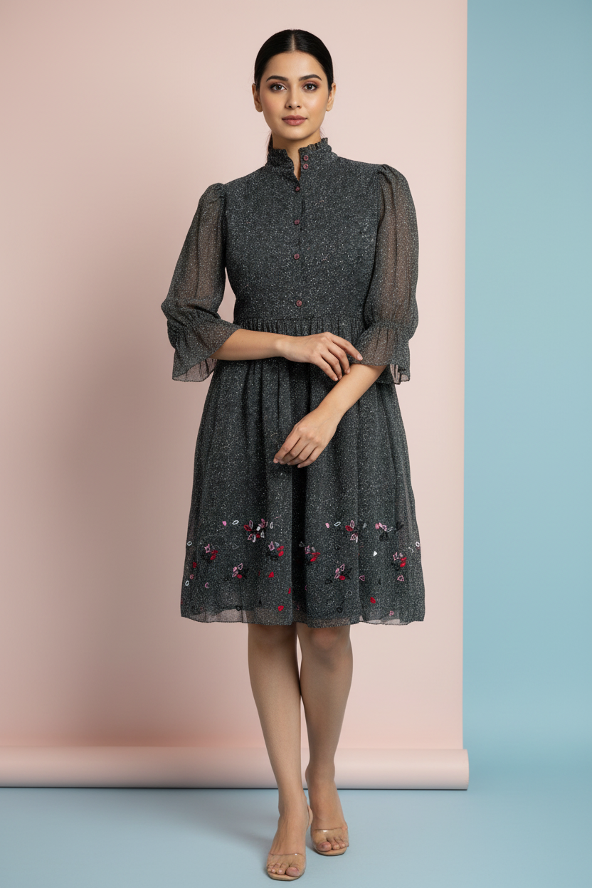 Printed Short Dress