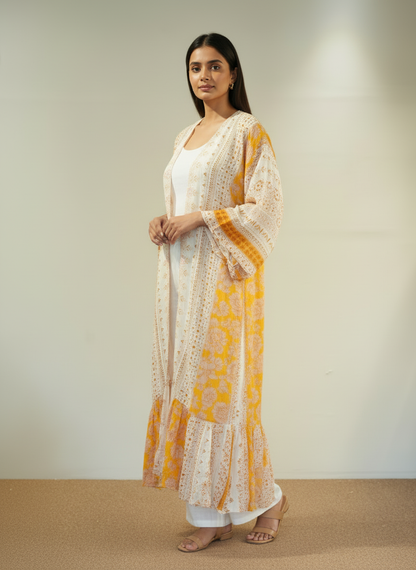 Printed Long Cape