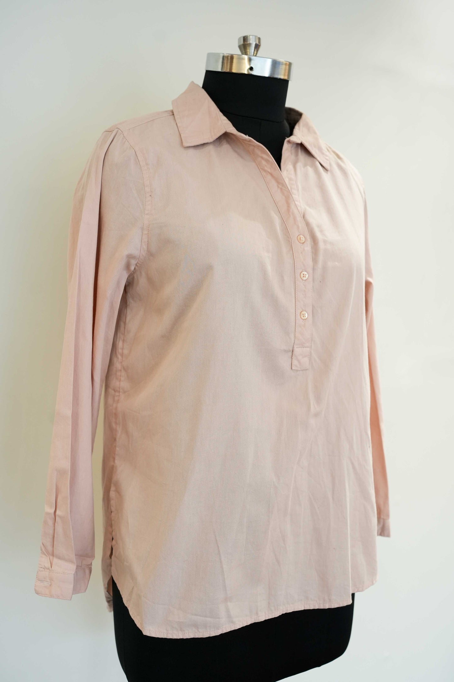 Peach Full Sleeves Shirt