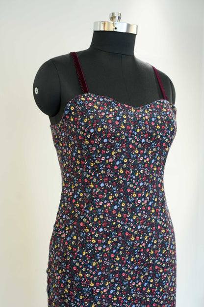Floral Print Striped Dress