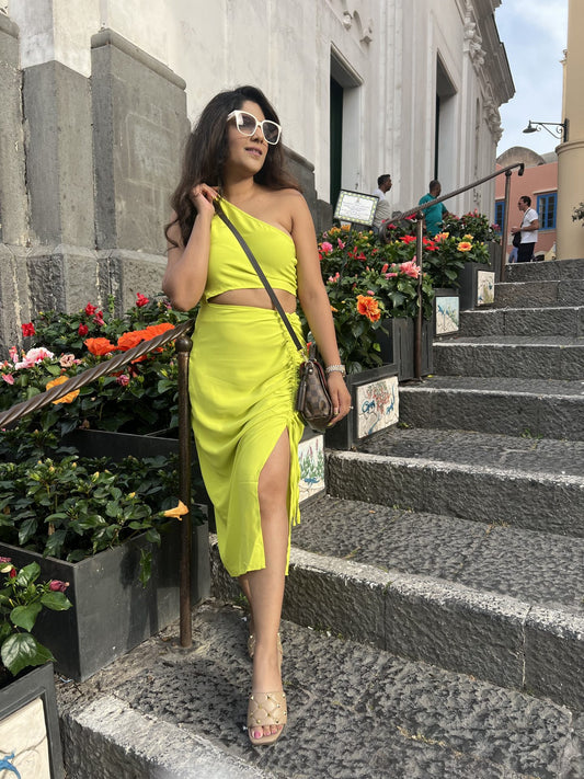 Slush Green Side Slit Dress