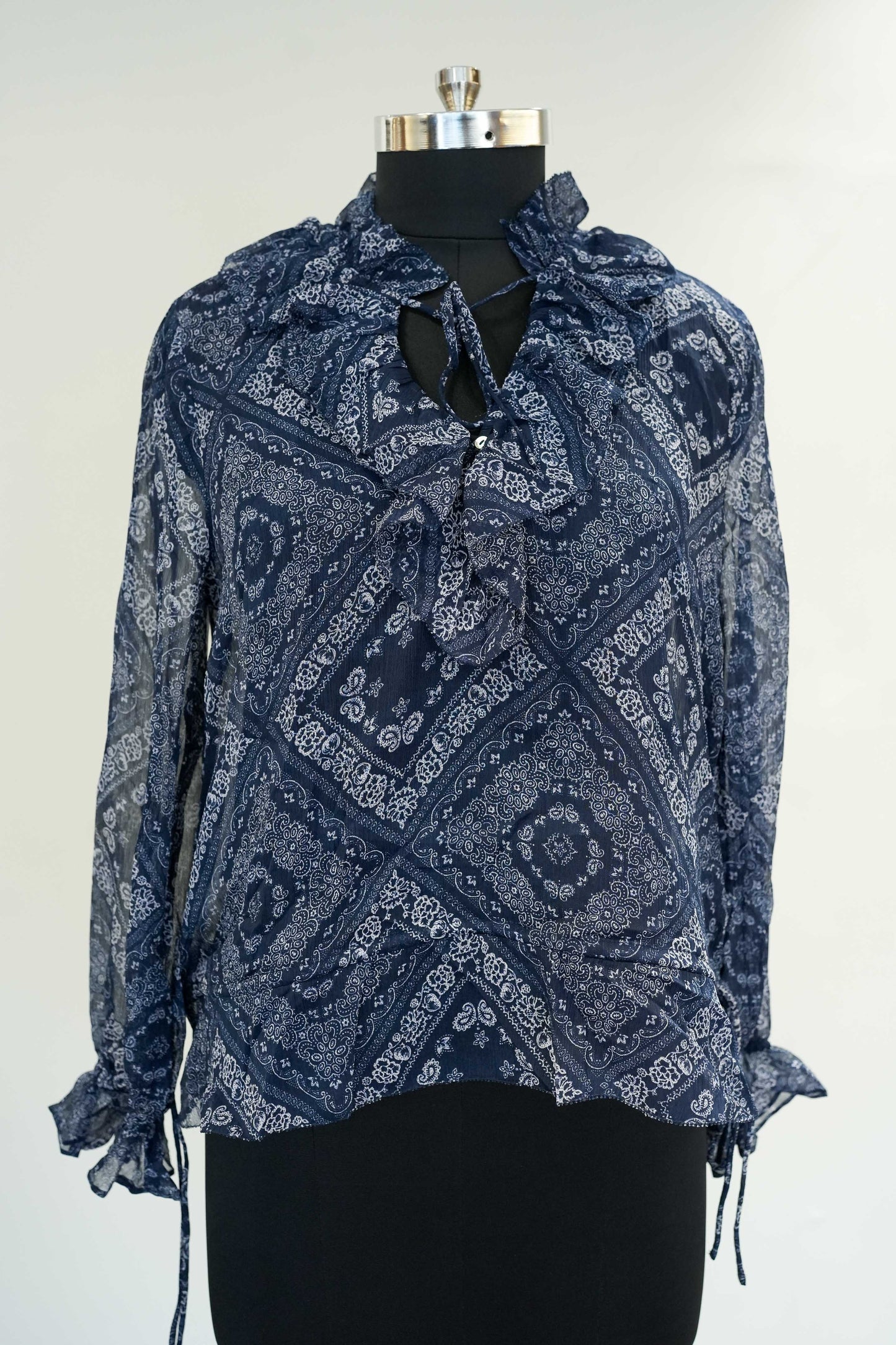 Printed Frill Top