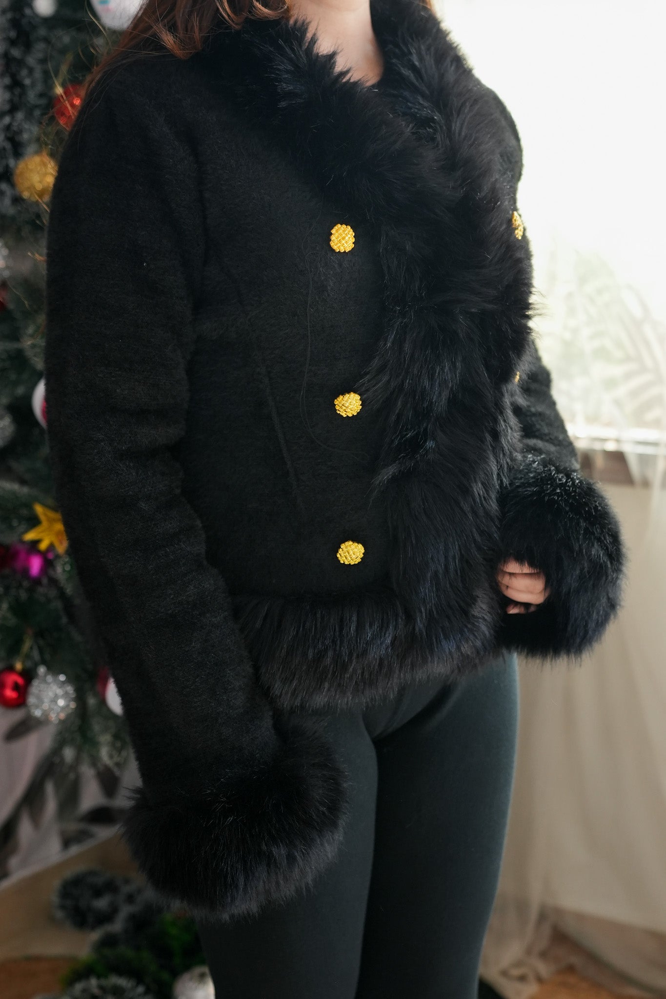 Georgia Bottom Embellished Furr Coat