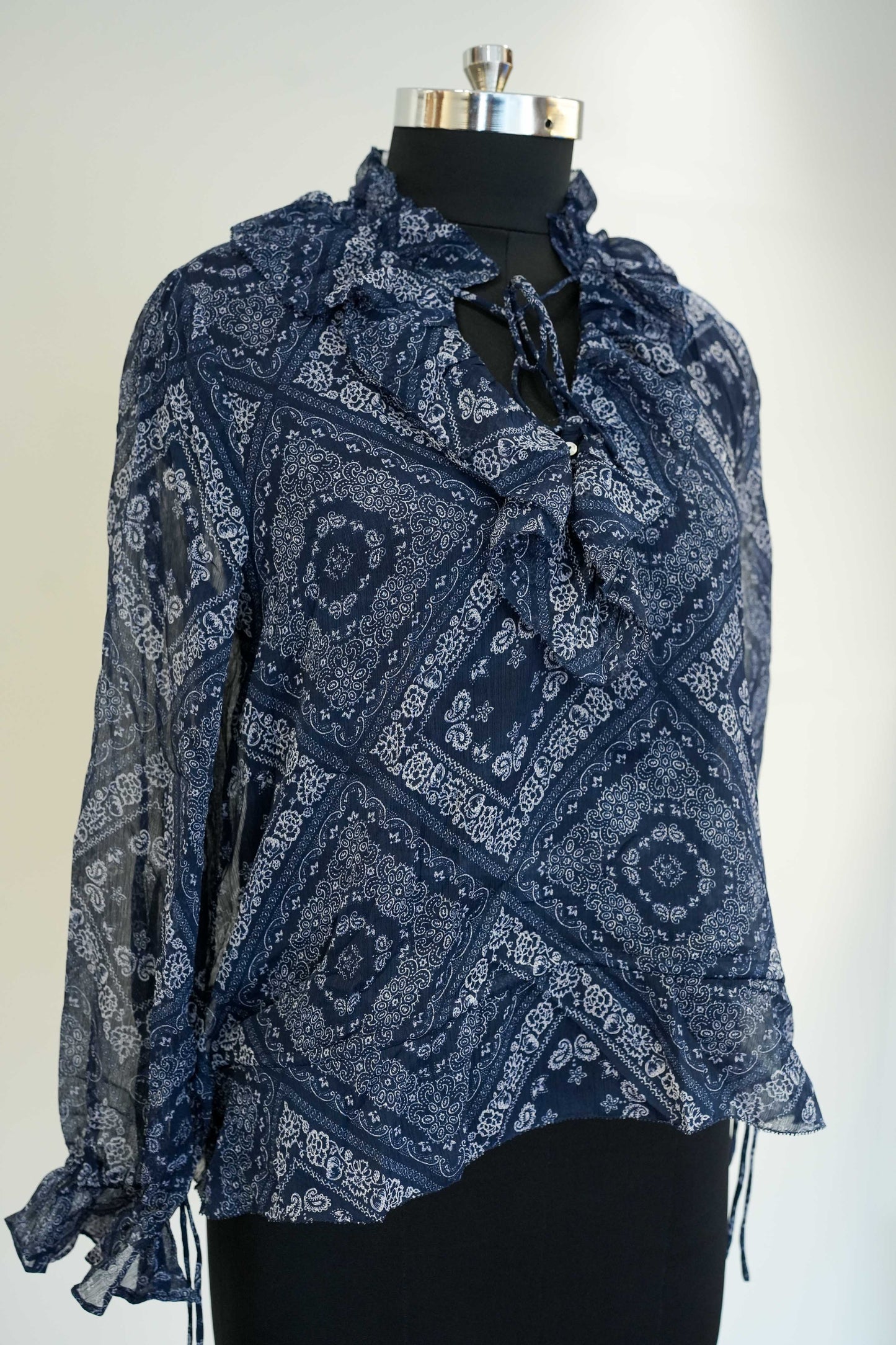 Printed Frill Top