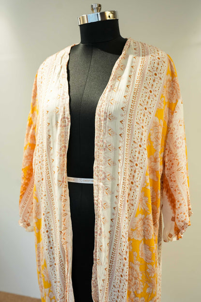 Printed Long Cape