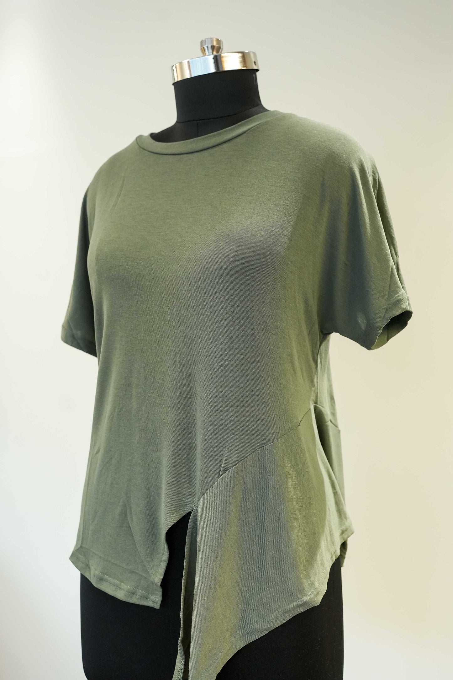 Green Side Cut Tshirt