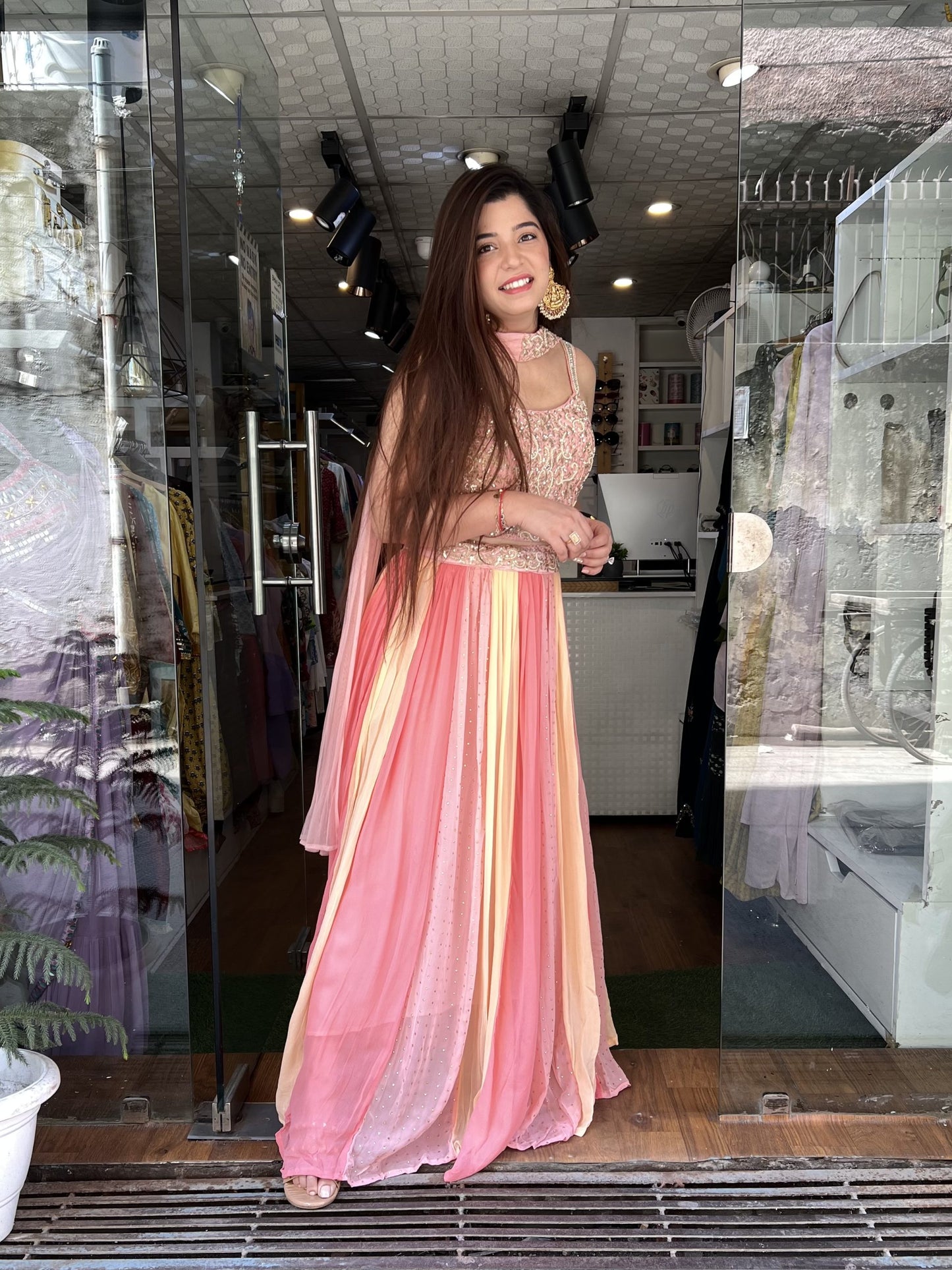 Shubha Shades Of Pink Lahenga