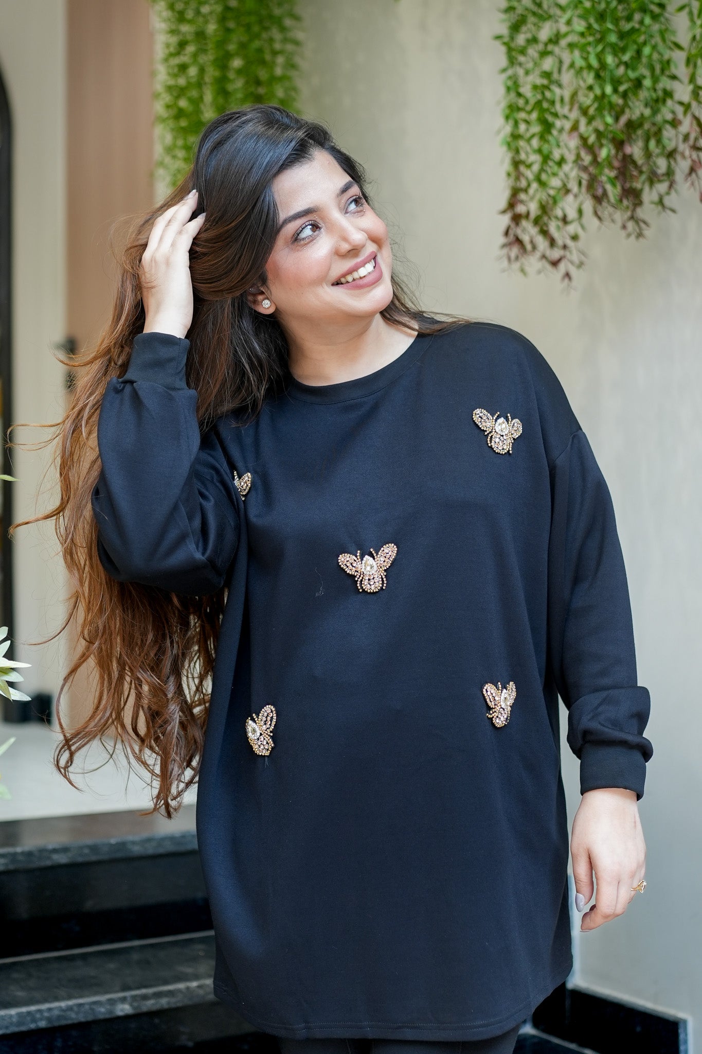 Bee Embellished Sweatshirt