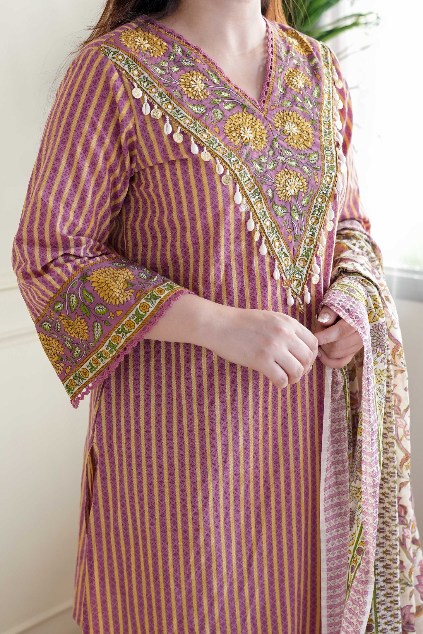 Fiza Printed Cotton Suit Set