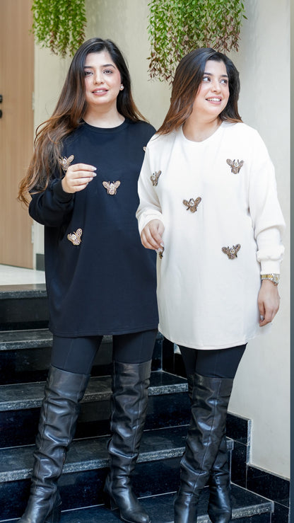 Bee Embellished Sweatshirt