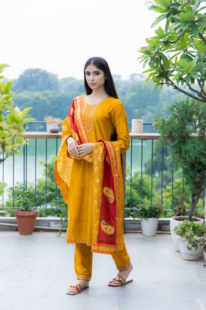 Shama Yellow Suit Set