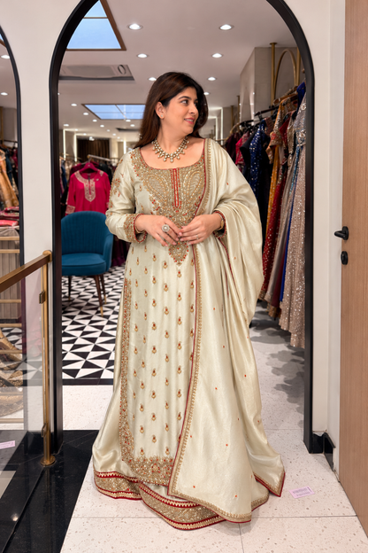 Devki Hand Embroidered Suit Set