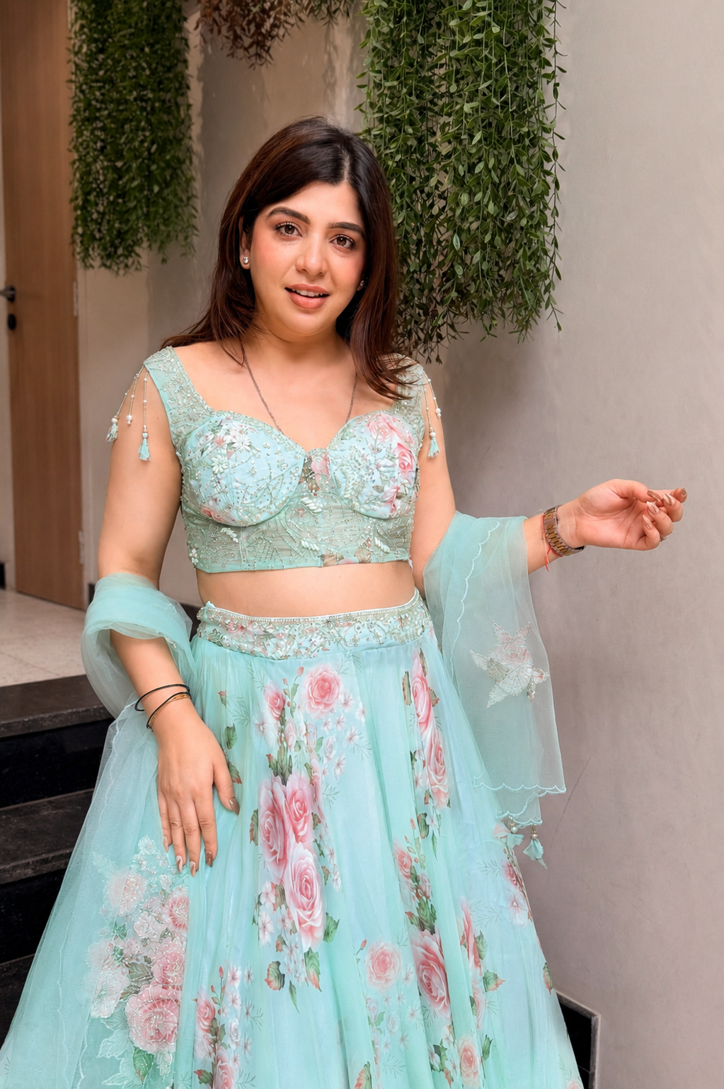 Advisha Floral Hand Embroidered Lehenga