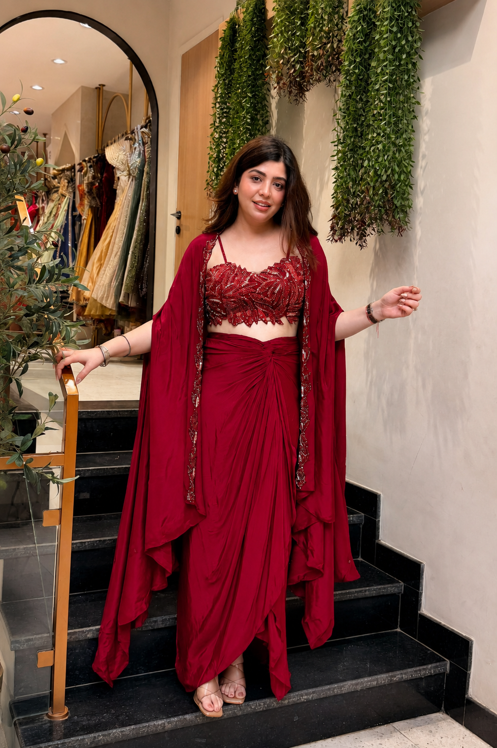 Rishani Hand Embroidered Three Piece Set
