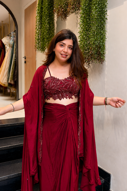 Rishani Hand Embroidered Three Piece Set