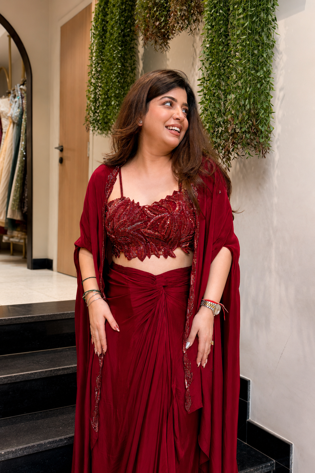 Rishani Hand Embroidered Three Piece Set