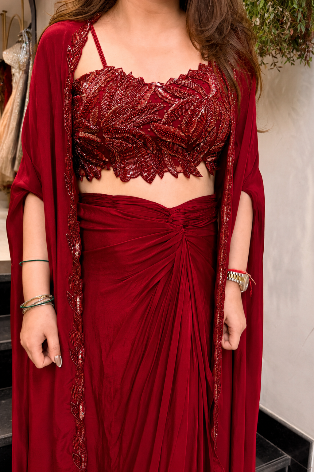 Rishani Hand Embroidered Three Piece Set