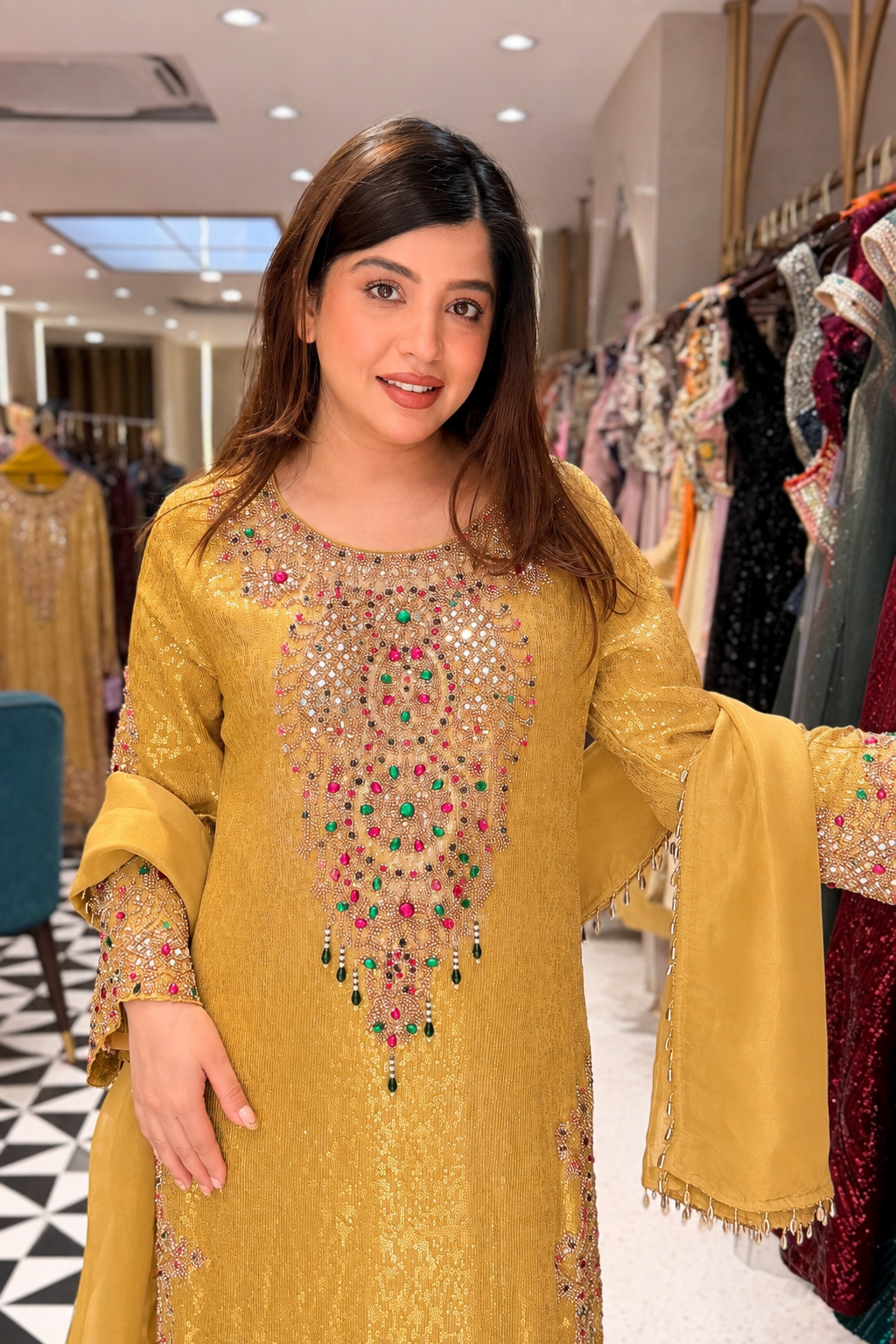 Shreen Hand Embroidered Suit Set