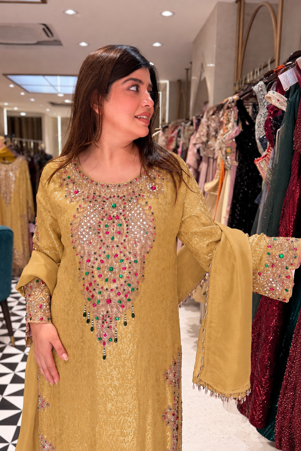 Shreen Hand Embroidered Suit Set