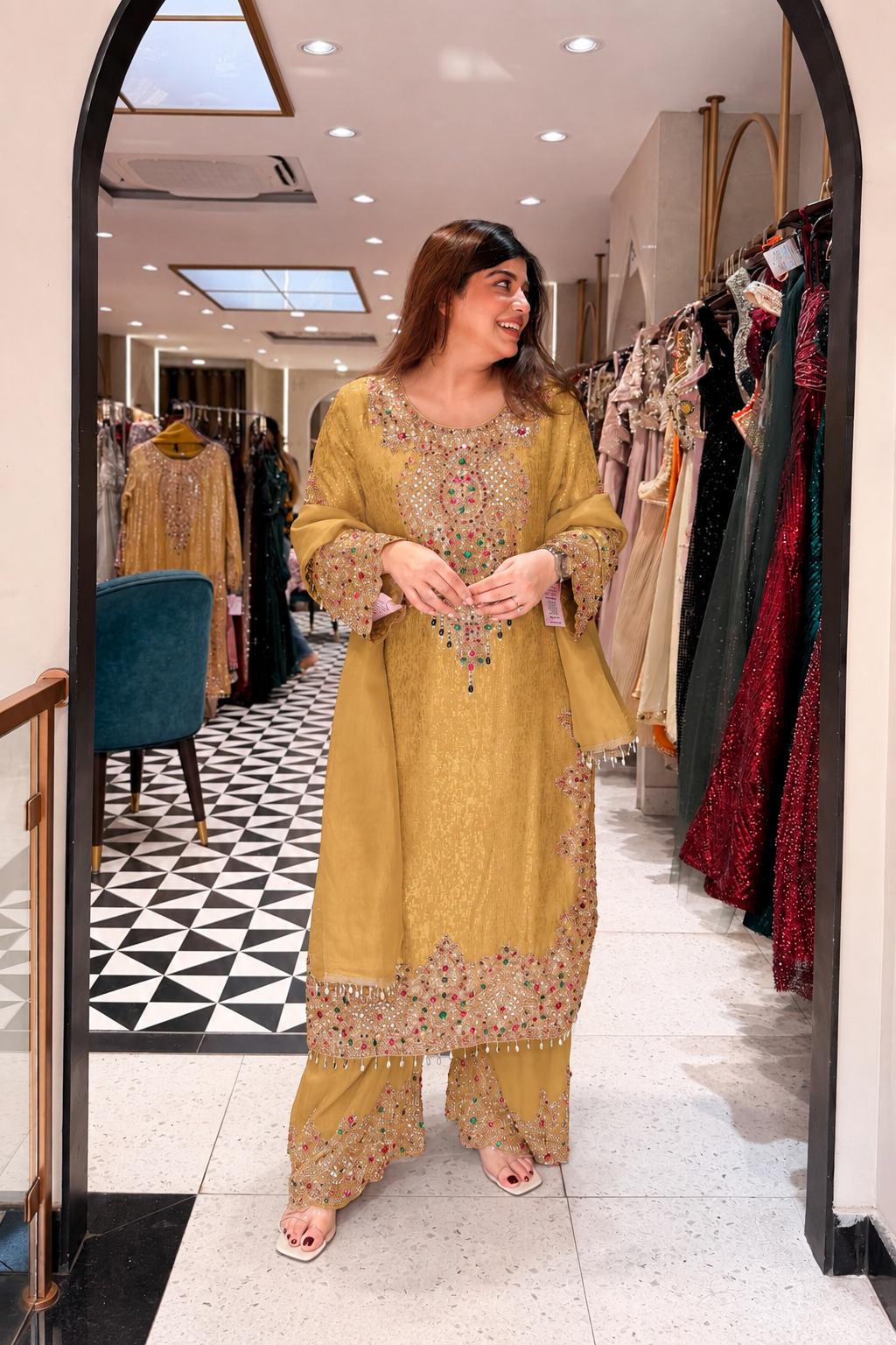 Shreen Hand Embroidered Suit Set