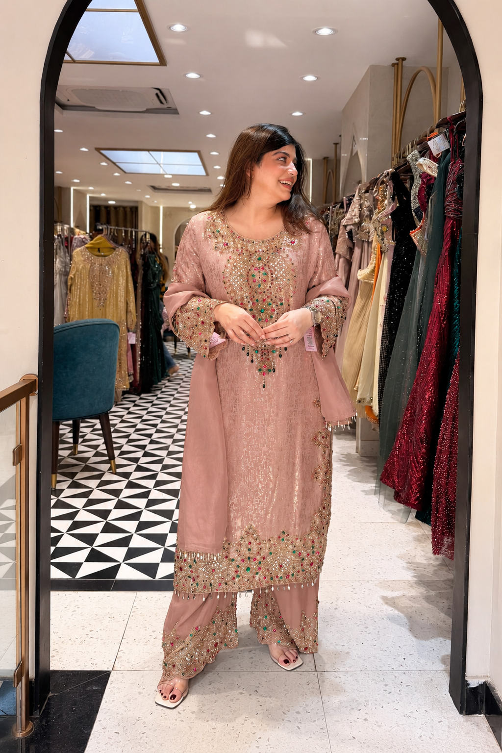 Shreen Hand Embroidered Suit Set