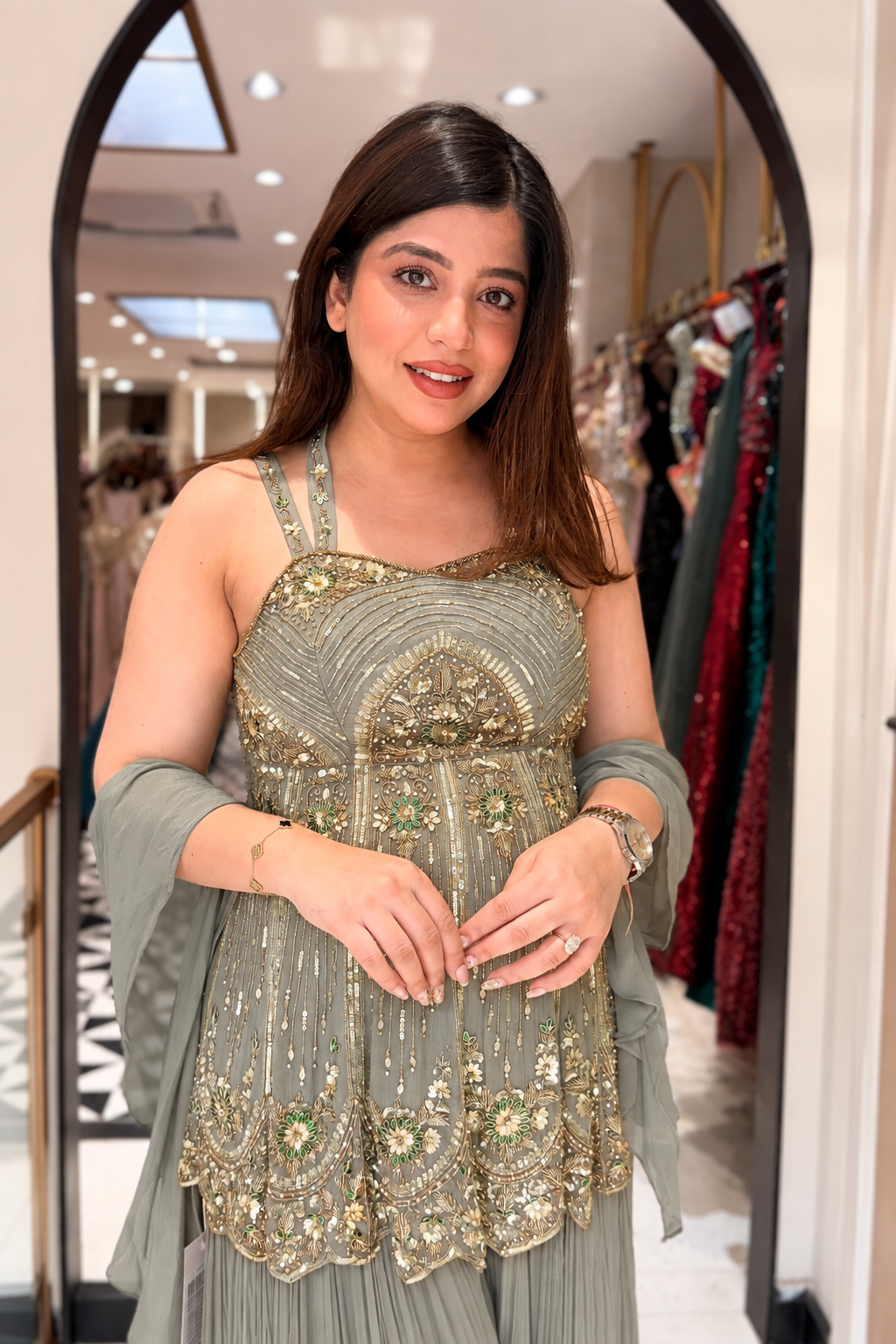 Aamna Hand Embroidered Suit Set