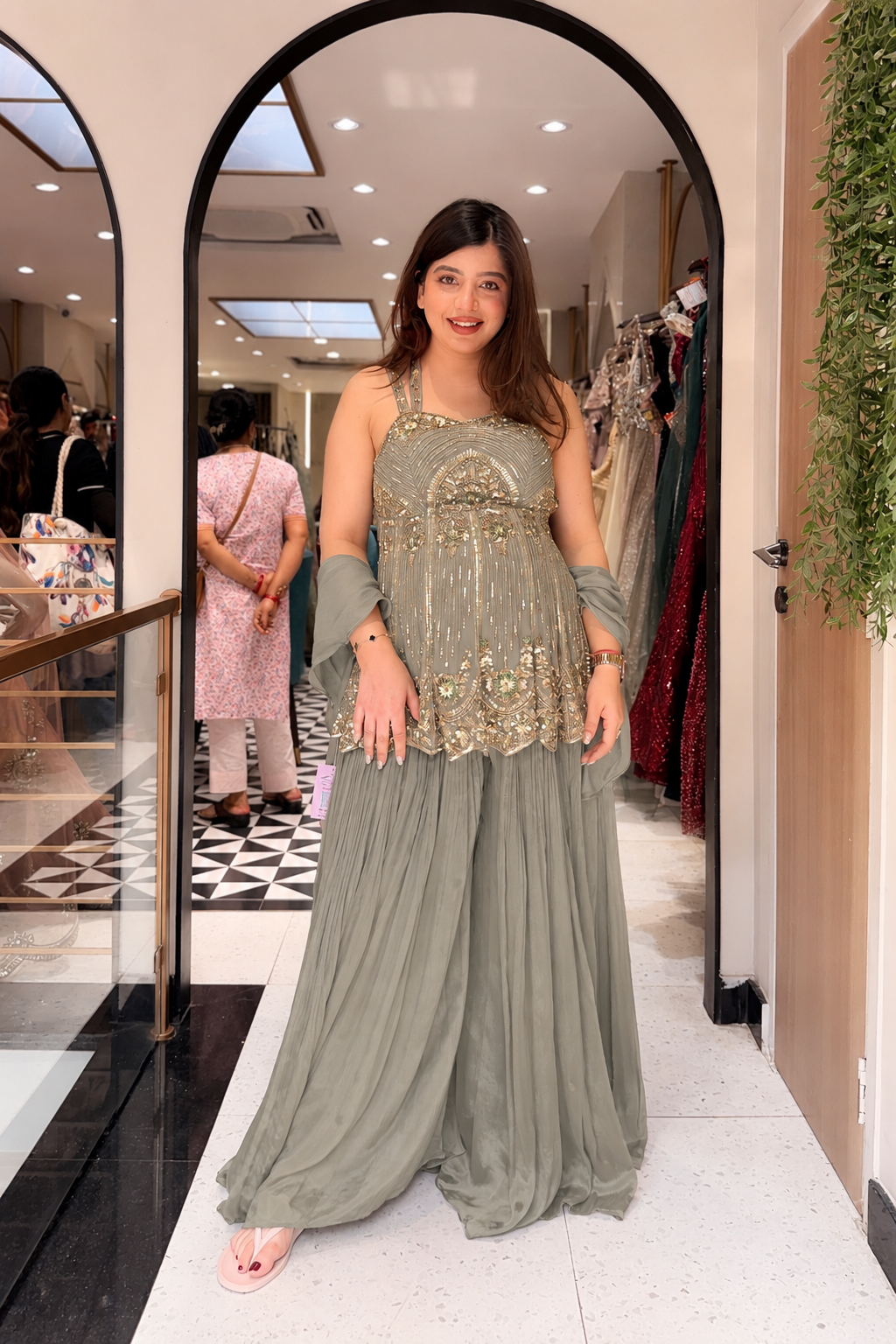 Aamna Hand Embroidered Suit Set