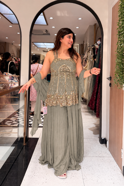Aamna Hand Embroidered Suit Set