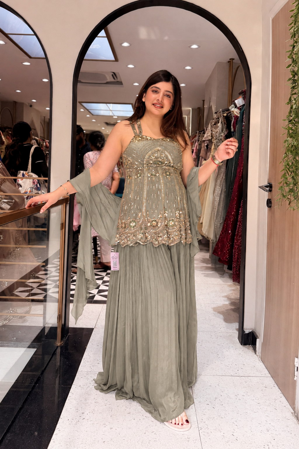 Aamna Hand Embroidered Suit Set