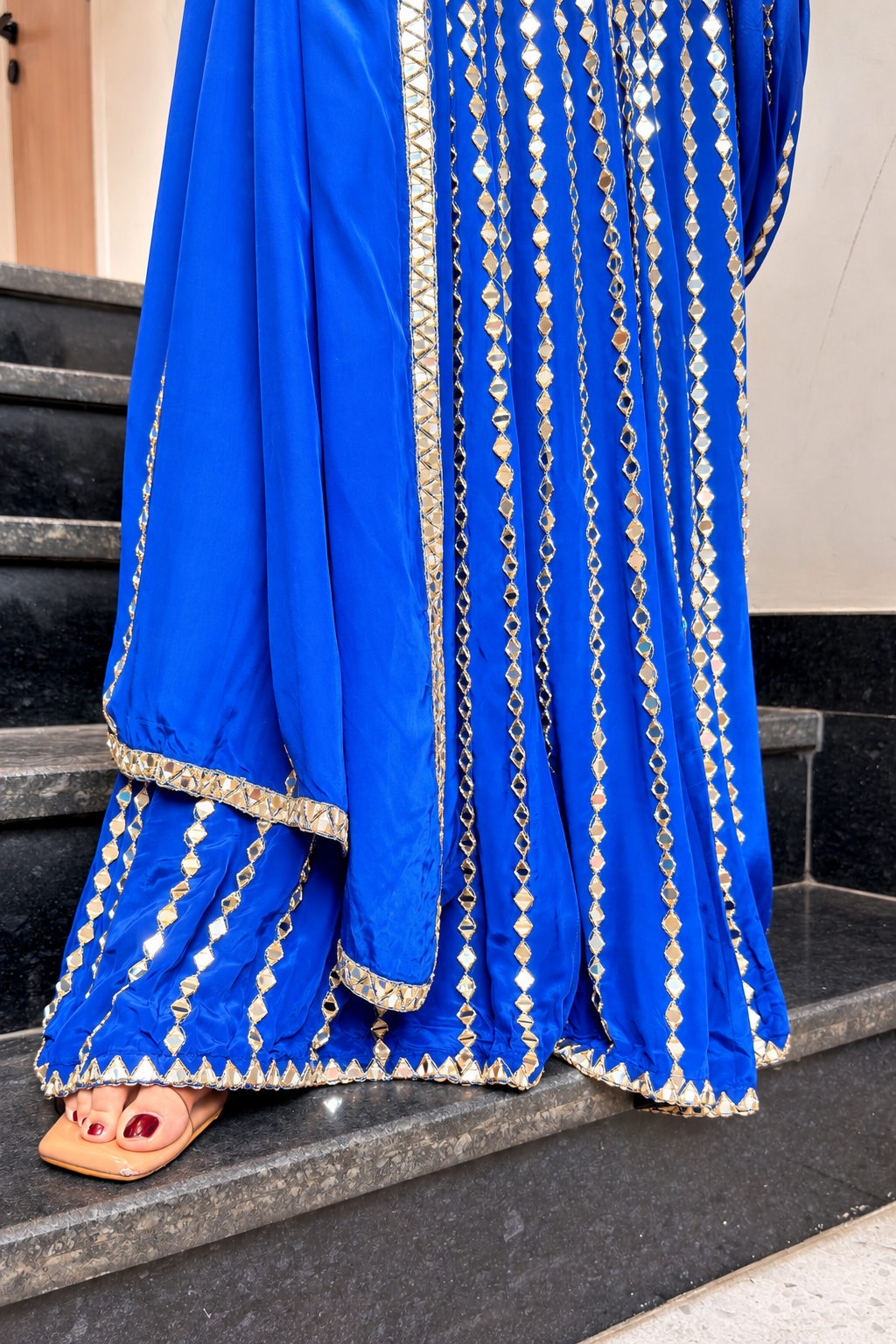Vainavi Hand Embroidered Drape Saree