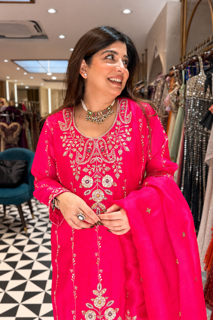 Nivisha Embroidered Garara Suit Set