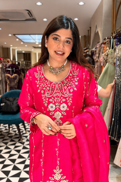 Nivisha Embroidered Garara Suit Set