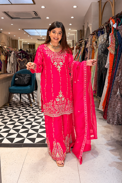Nivisha Embroidered Garara Suit Set