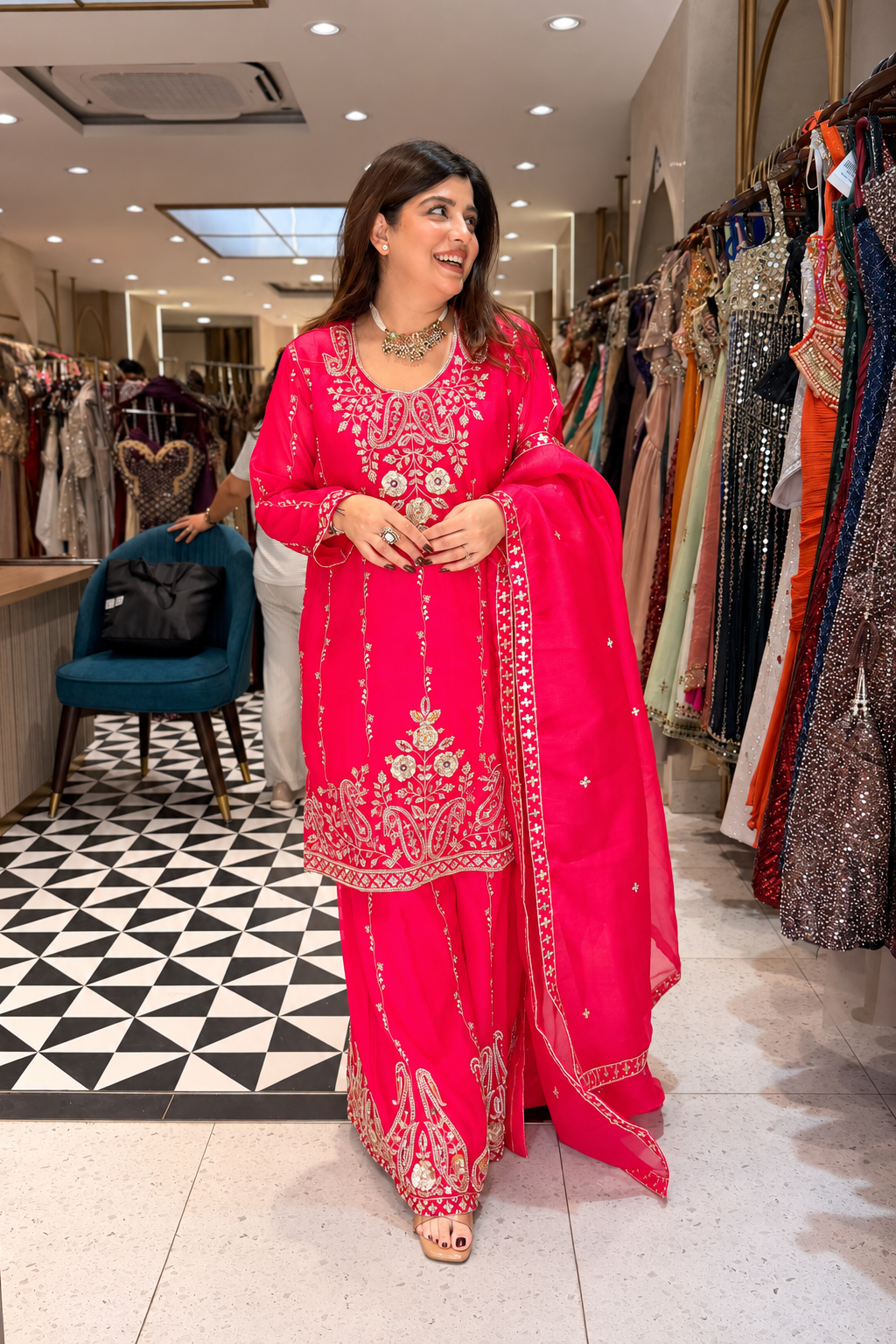 Nivisha Embroidered Garara Suit Set