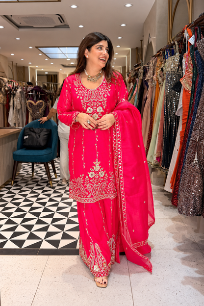 Nivisha Embroidered Garara Suit Set