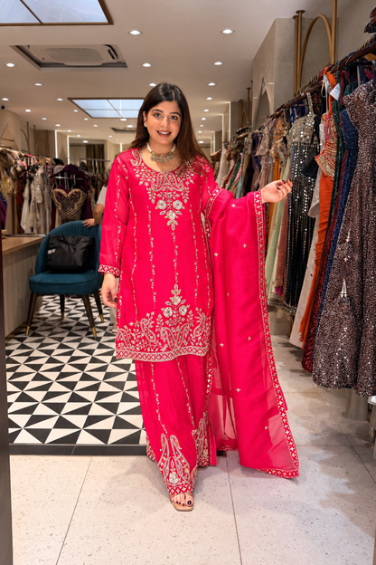 Nivisha Embroidered Garara Suit Set
