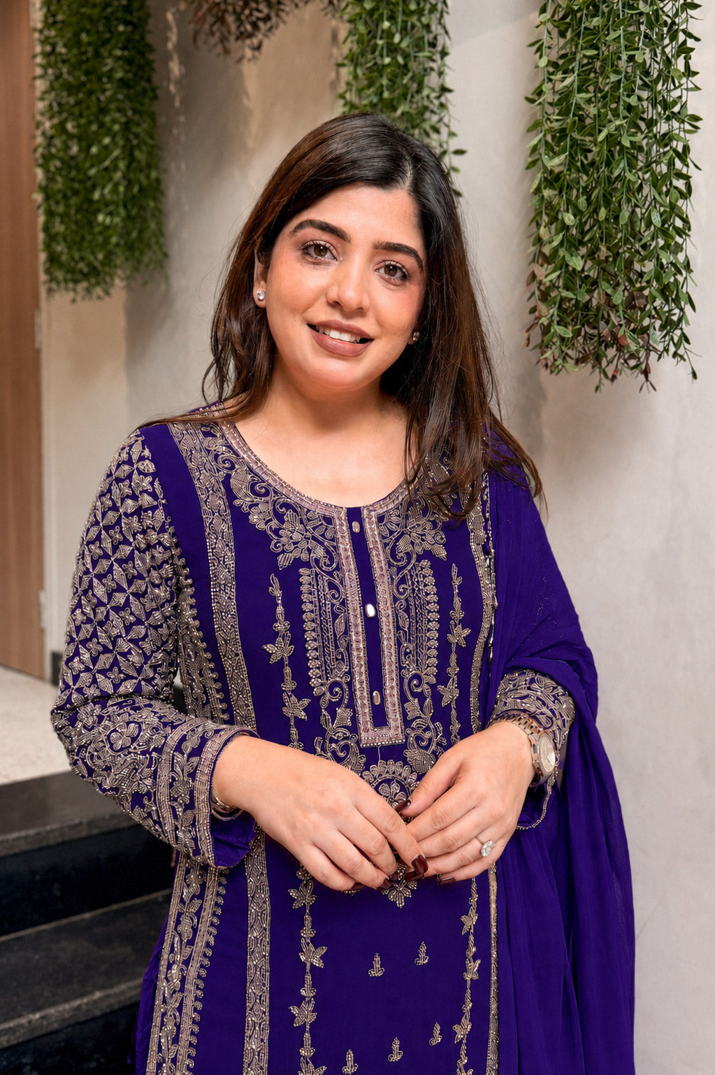 Shamita Hand Embroidered Suit Set
