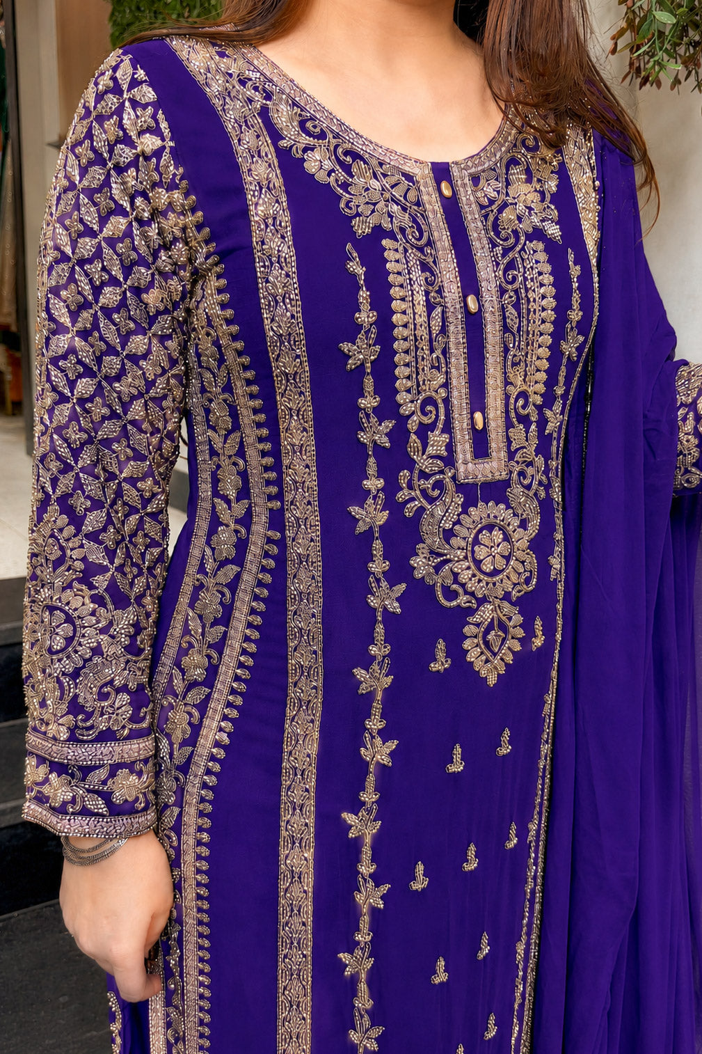 Shamita Hand Embroidered Suit Set