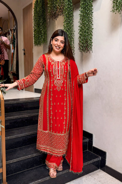 Shamita Hand Embroidered Suit Set