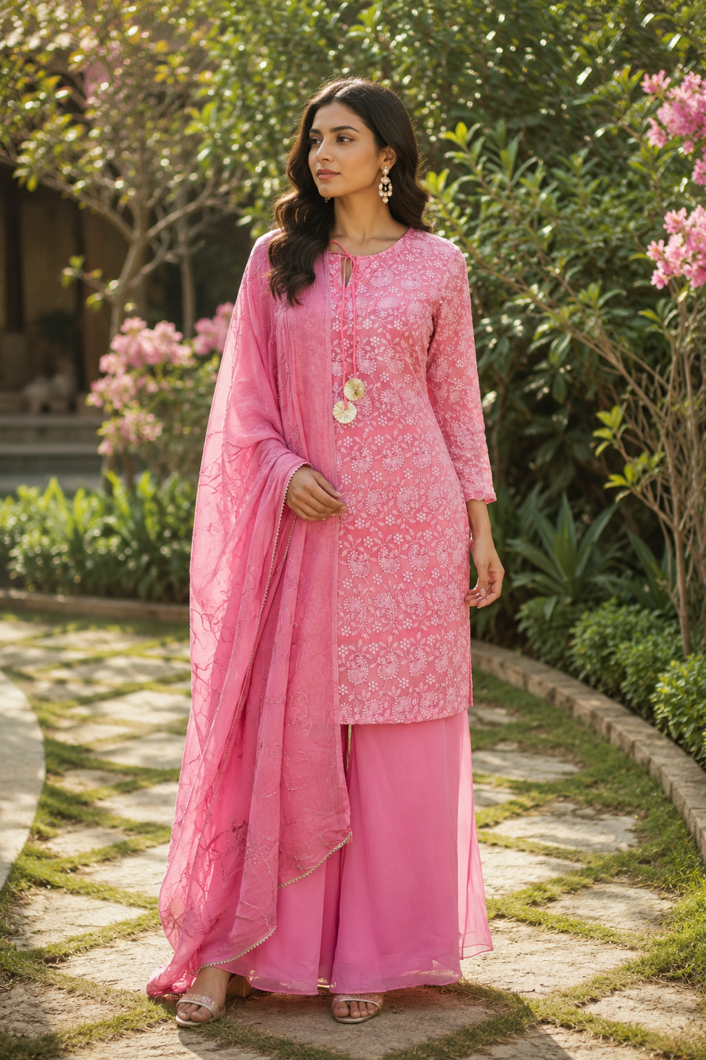 Ramini Chikenkari Suit Set