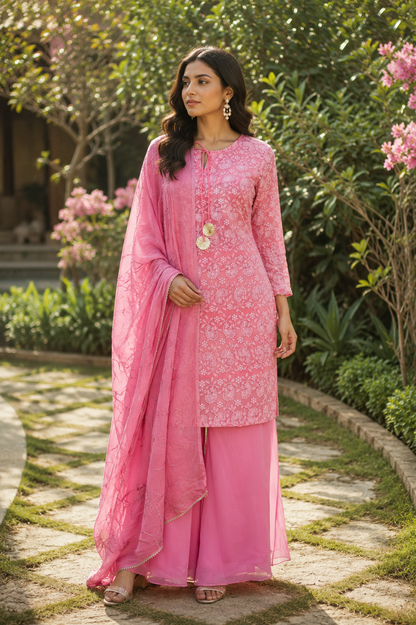 Ramini Chikenkari Suit Set