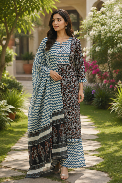 Hanira Printed Suit Set