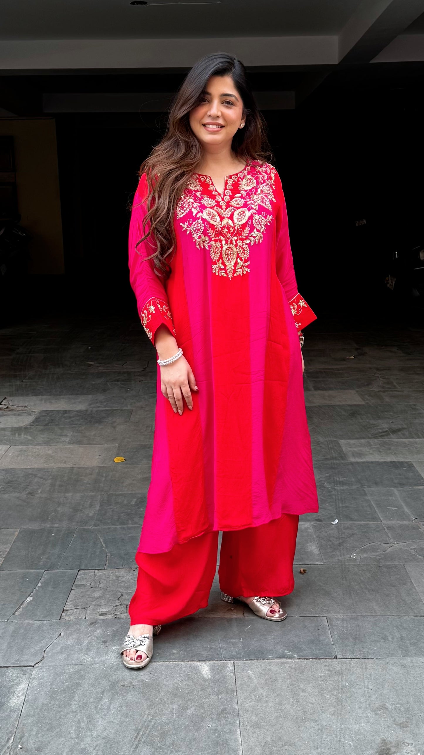Gaura Embroidered Cord Set
