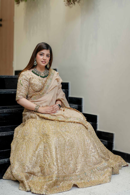 Veera Golden Embroidered Lehenga