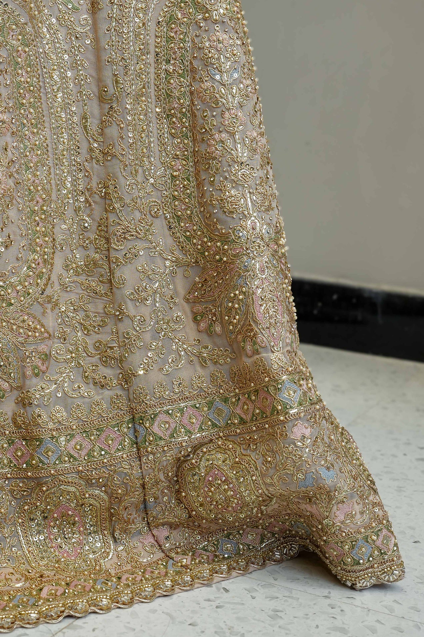 Veera Golden Embroidered Lehenga