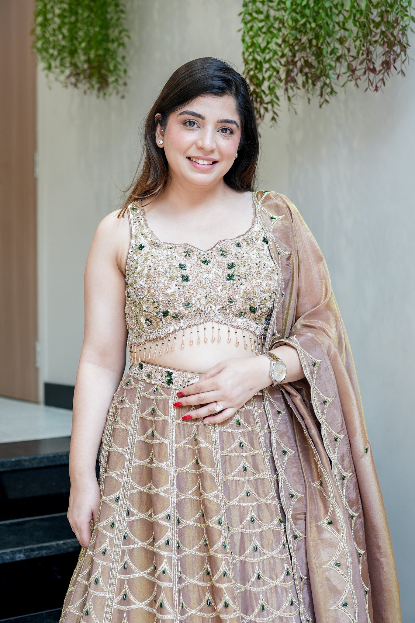 Ahilya Hand Embroidered Lehenga